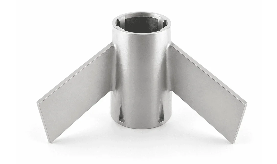Aluminum airframe junction casting with central mounting hub and wing attachment brackets for drone structural assembly.